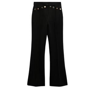 Zara | Metal Button Flared Pants
